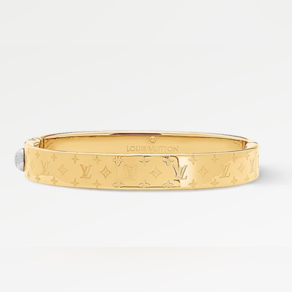 Authentic Louis Vuitton Nanogram Cuff LV Bracelet - Picture 8 of 15